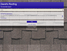 Tablet Screenshot of davidsroofing.com